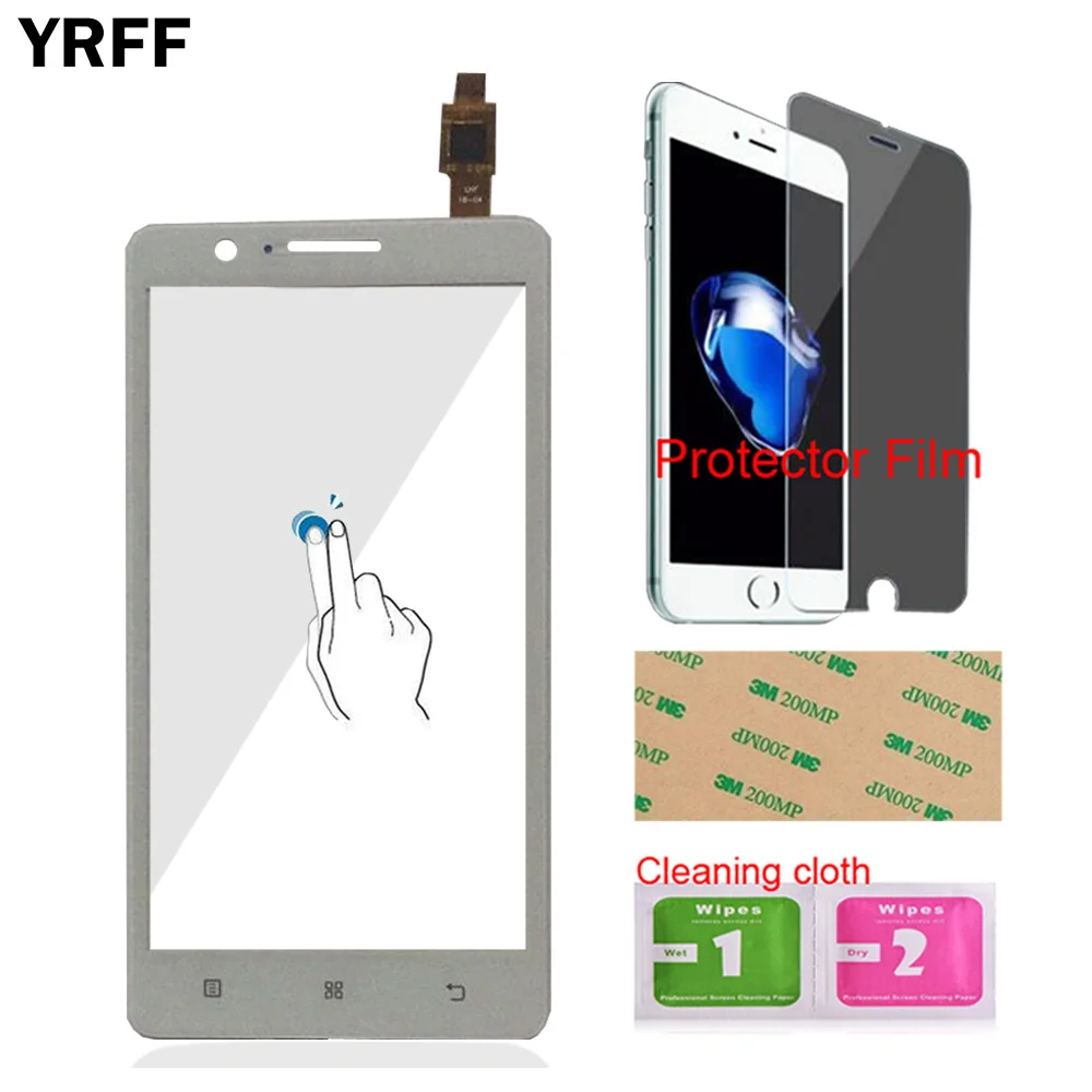 YRFF 5,0 дюймов Переднее стекло для телефона lenovo A536 536 сенсорный экран Сенсорная панель дигитайзер стекло Инструменты Защитная Пленка Клей