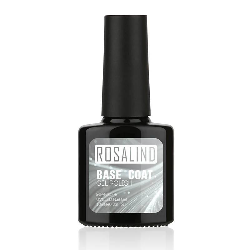 ROSALIND Nail Gel top and base for gel polish long 2 pcs 10ml nail varnishes need to cure art | Красота и здоровье