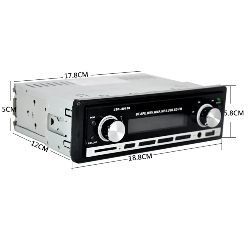 Автомагнитола JSD - 20158 12 В Bluetooth V2.0 стерео mp3-плеер FM радио приемник поддержка USB AUX