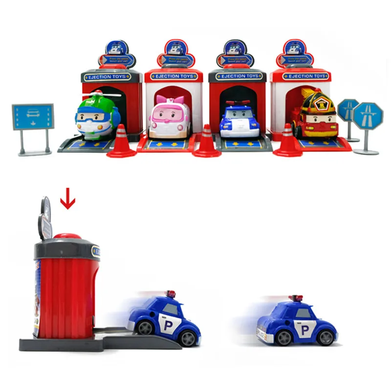 4 шт. мультфильм Poli RoboCar Корея Робот детские игрушки Аниме Фигурка Супер Крылья игрушки для детей Playmobil Juguetes - Цвет: no packaging