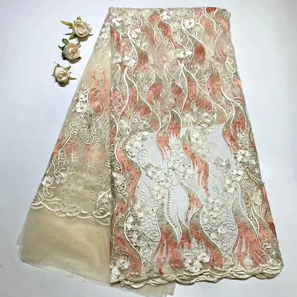 Африканская кружевная ткань 2019 высококачественное нигерийское Тюлевое кружево
