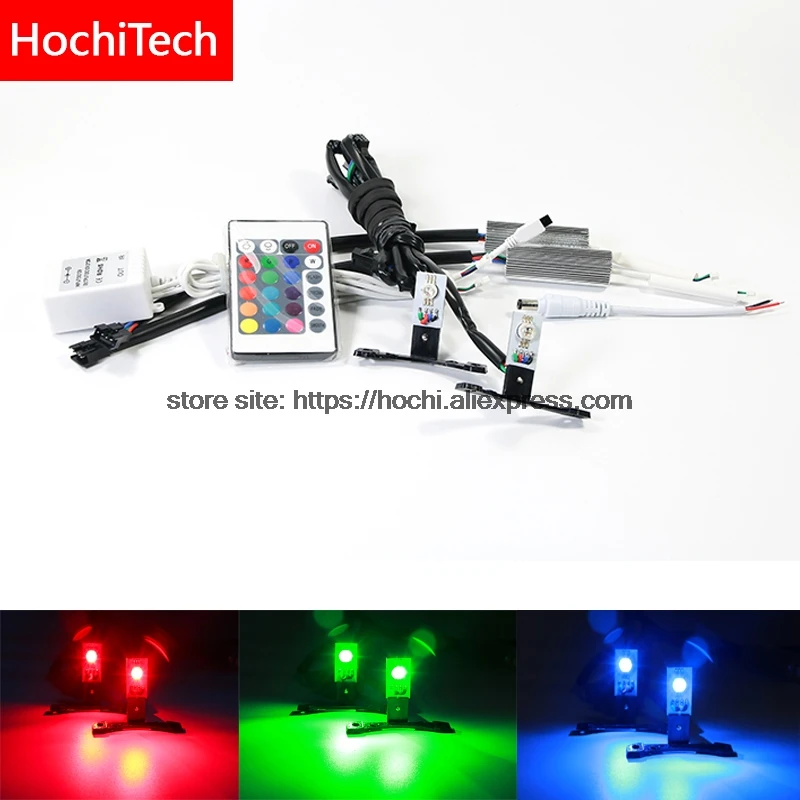 Высококачественный разноцветный RGB-светодиод 360 градусов демонический глаз
