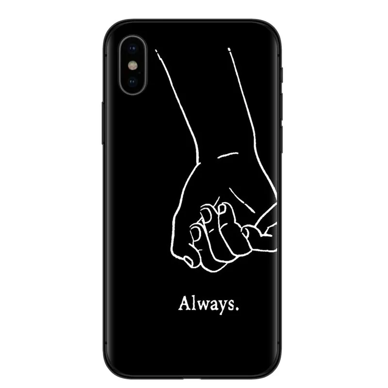 T5885 Девушки Bff лучшие друзья навсегда черный мягкий чехол для телефона чехол для iPhone 7 6 6S 8 Plus Coque X XR XS MAX 5S SE милая пара Capinha - Цвет: T5885