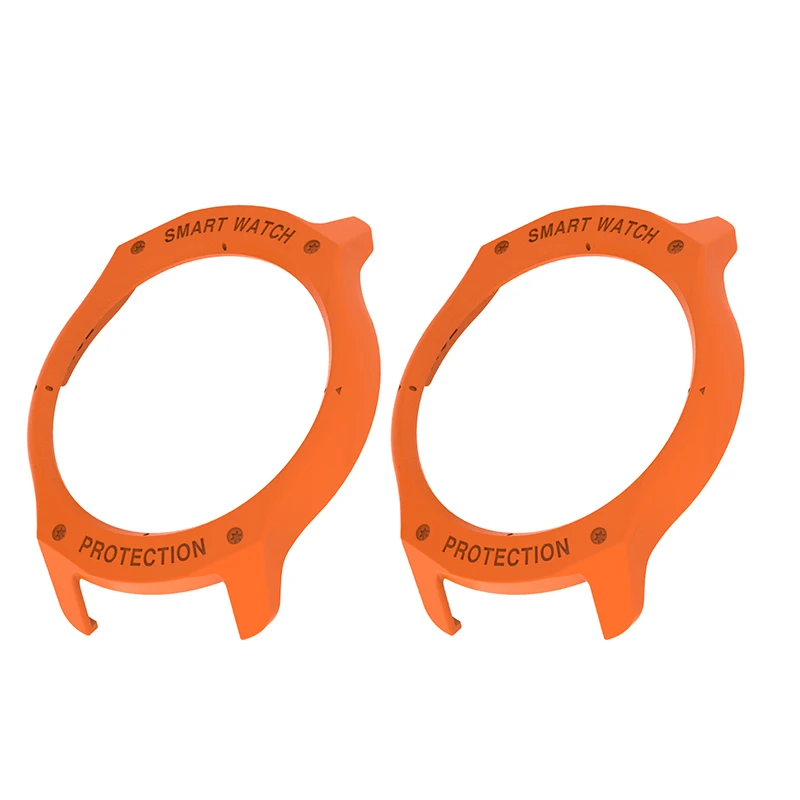 2-pack orange Для ticwatch 2 Чехол SIKAI Твердый защитный чехол Красочный легкий корпус ПК - Цвет: 2-pack orange
