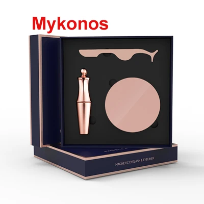 Mykonow- Gift Box Новые магнитные ресницы 3D накладные норковые магнит для ресниц магнитные жидкие подводки для глаз и магнитные накладные ресницы и Пинцет Набор - Цвет: Mykonow- Gift Box