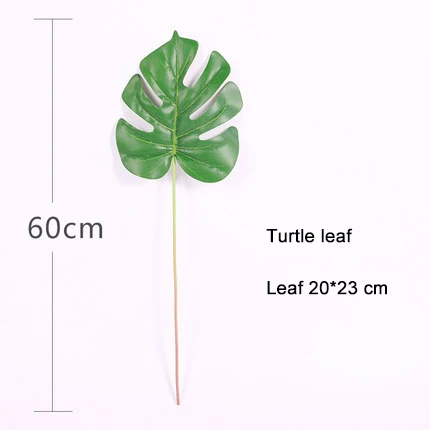 Turtle leaf Оливковое Холли, Вишня Чили, Милан, мятный кленовый лист Чили, искусственное пластиковое растение для свадьбы, украшение для йоги на весну - Цвет: Turtle leaf