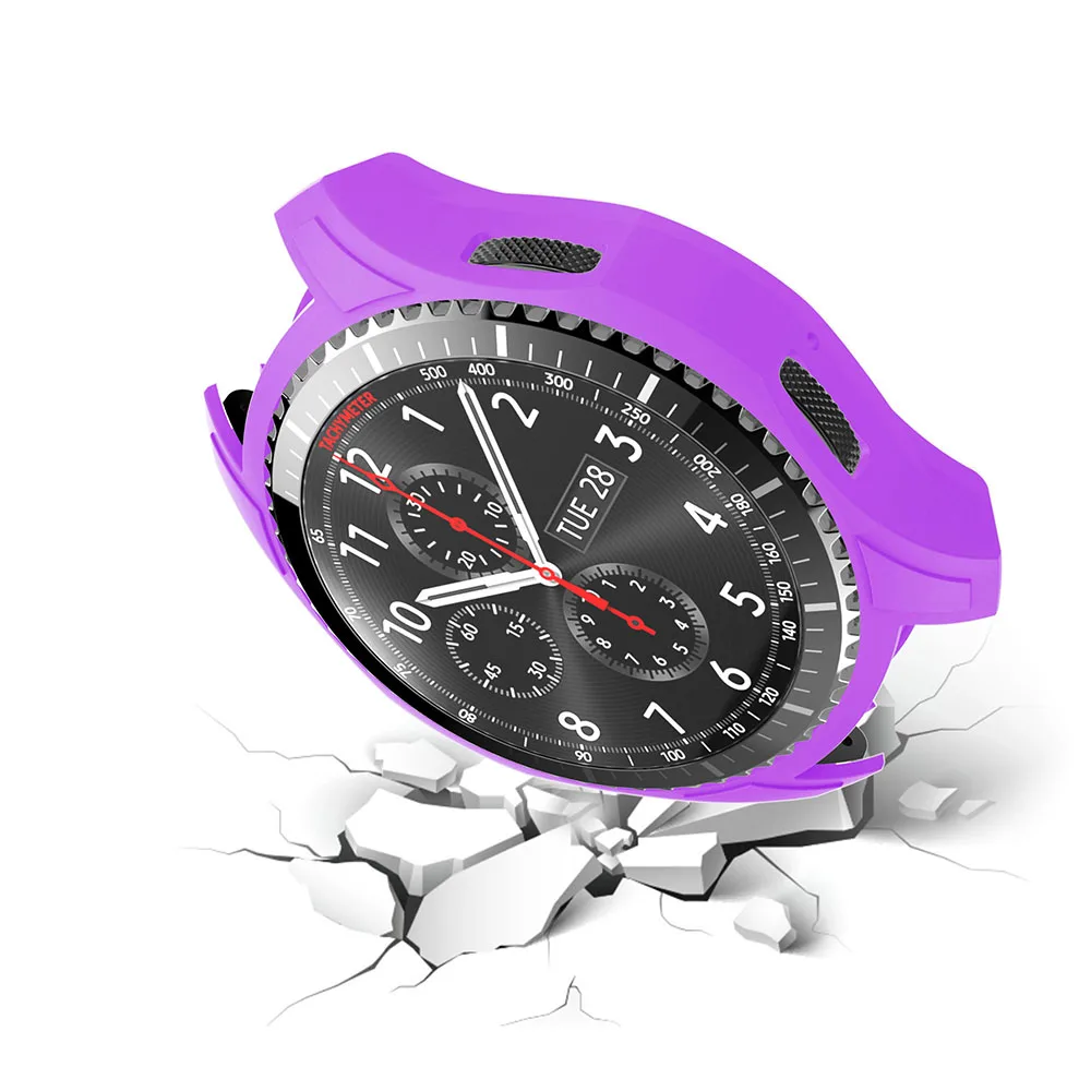 Защитный силиконовый чехол для Samsung Galaxy Watch 46 мм Gear S3 Frontier Smart Watch|Смарт-аксессуары|