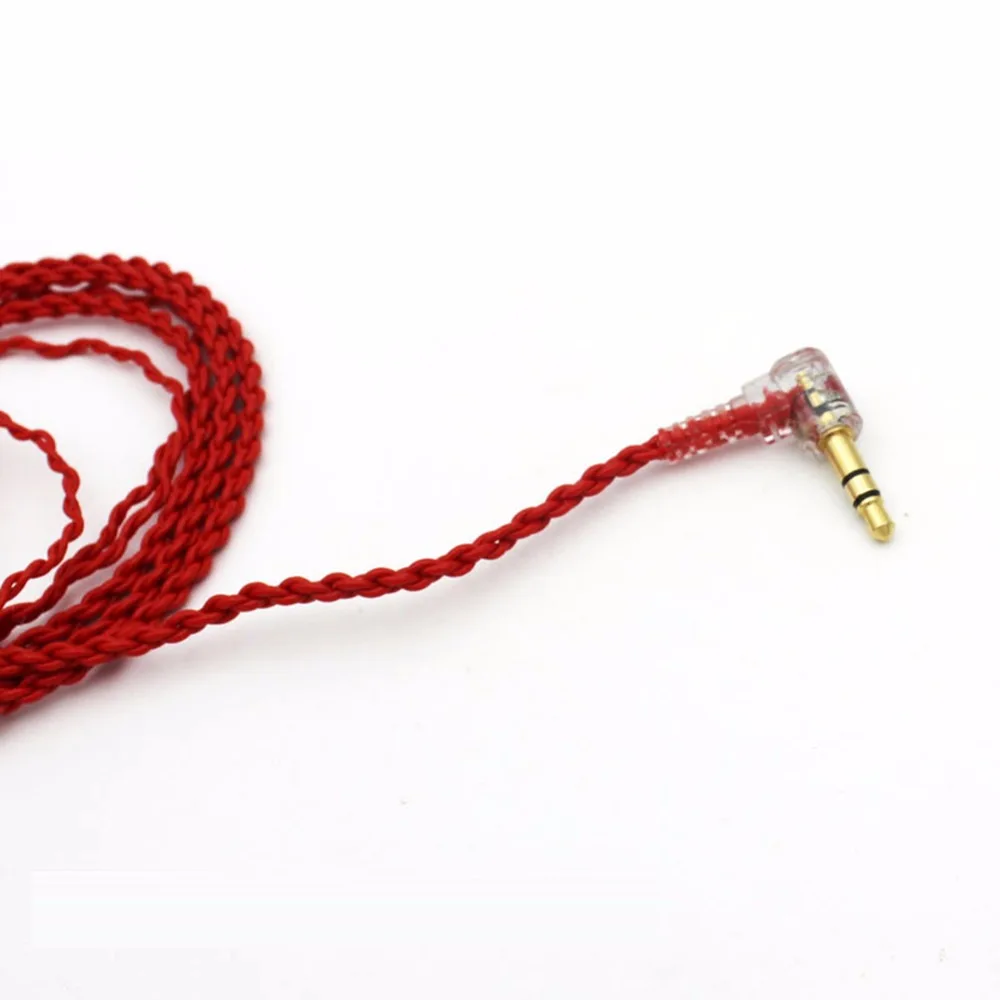 Кабель для наушников haldate Hand Braid MMCX Замена апгрейд SE215 SE425 SE535 SE846 Hifi красный провод