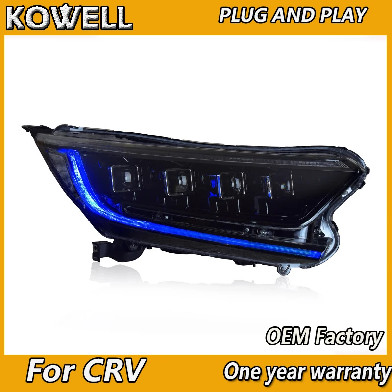 Автомобильный стайлинг KOWELL для Honda 2017-2019 светодиодный светильник CRV дхо передний