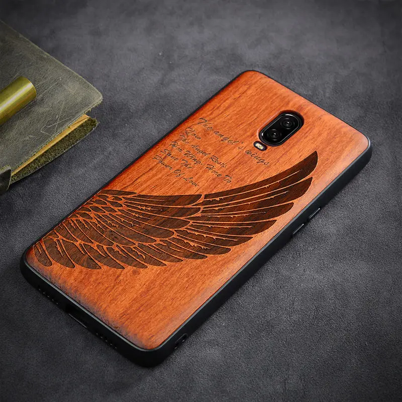 as picture Чехол для Oneplus 6 t,, настоящая древесина, чехол для Oneplus 6 T, палисандр, ТПУ, ударопрочный, задняя крышка, чехол для телефона One plus 6 T, чехол - Цвет: as picture