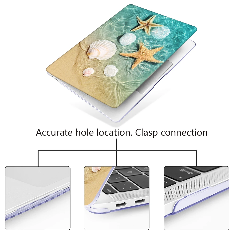Redlai Starfish Case For Macbook Air Pro Retina 11 12 13 15 16 inch Touch Bar 2020 Laptop Cover MacBook A2179 | Компьютеры и офис