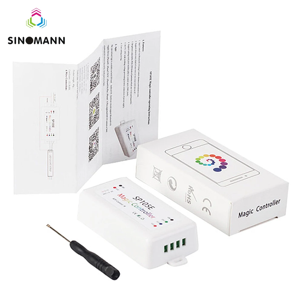 Светодиодный музыкальный контроллер SP105E wifi WS2811 WS2812B SP107E SK6812 Bluetooth APA102 SP110E WS2801