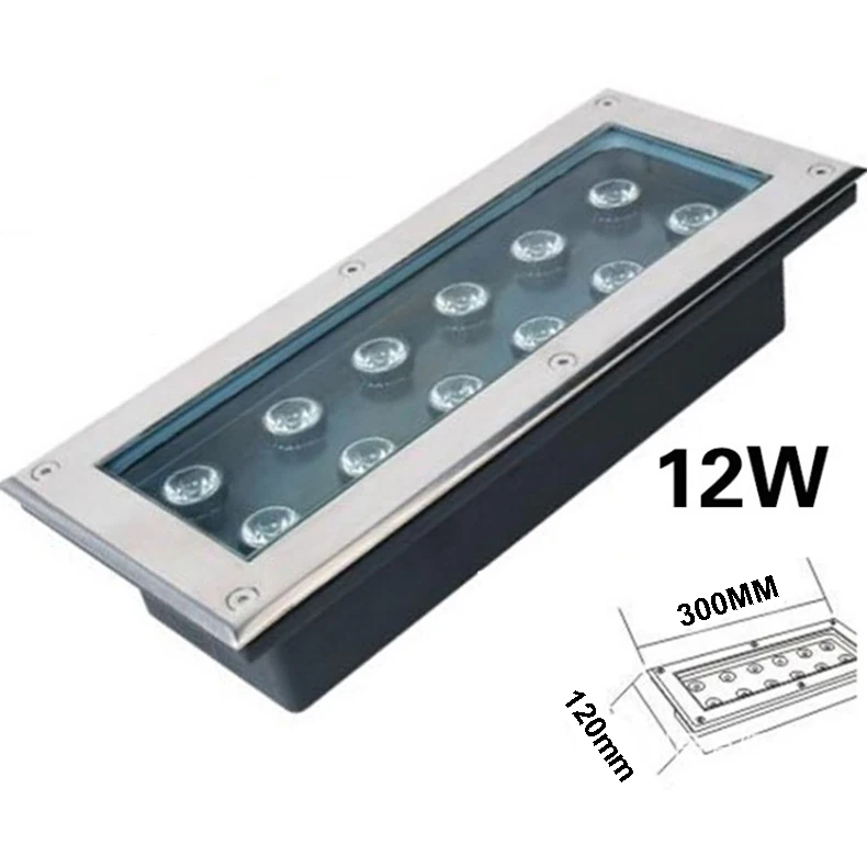 

12*1W Super bright LED buried lights skirting the Footlights stair lights square buried Lamps IP66 outdoor LED step lights 24V