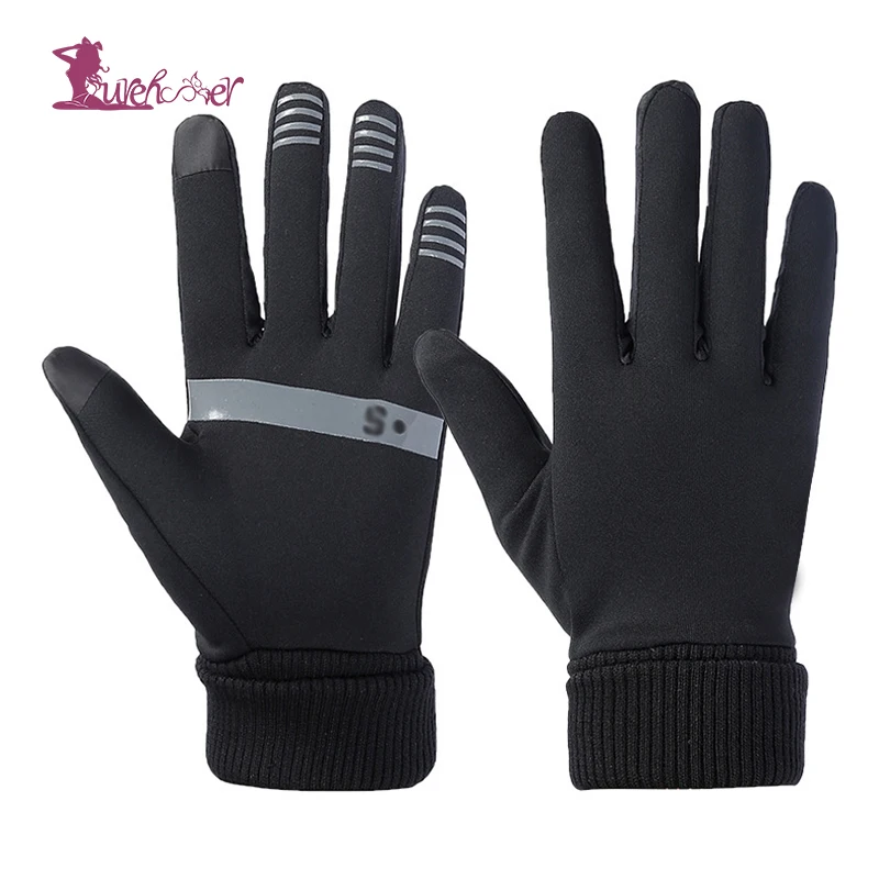 Lurehooker New Touch Screen Sports Cycling Gloves Unisex Full Finger Outdoor Warm Windproof Waterproof Bicycle Mitten | Спорт и