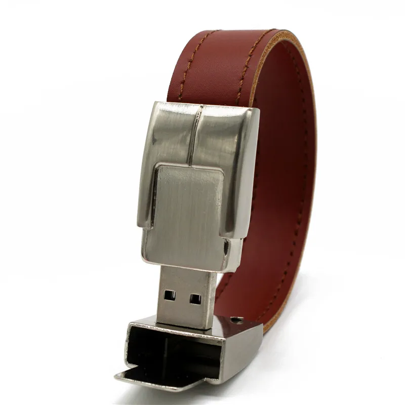 USB флеш-накопитель 64 ГБ брелок из кожи и металла Pendrive creativo 32 16 8 4 usb2.0 наручный