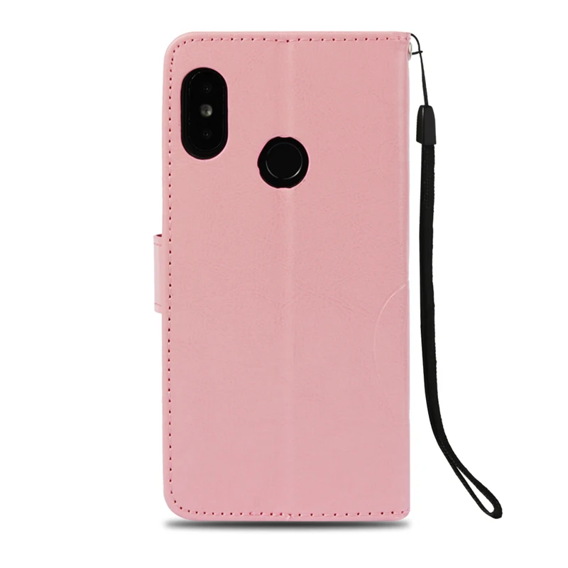 Модный кожаный чехол-книжка с бабочкой для Xiaomi Redmi 6 Pro 6A 6 Note 5A Prime 5 Pro Note 4 глобальная версия 4X Pro 4A чехол