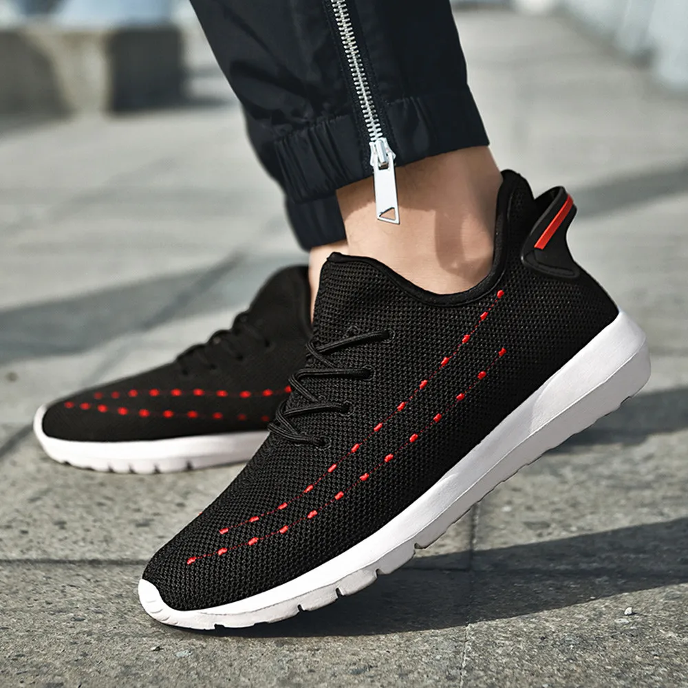 Мужская сетчатая обувь YOUYEDIAN Повседневная Удобная Обувь На Шнуровке chaussures femme botines mujer 2019 schoenen mannen #3|Женские