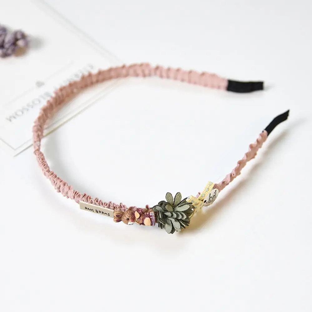 4 Korean Flower Headband for Girls Rhinestone Crown Hairbands High Quality Women& Girls Hair Accessories Party Handmade Jewelry - Цвет: 4