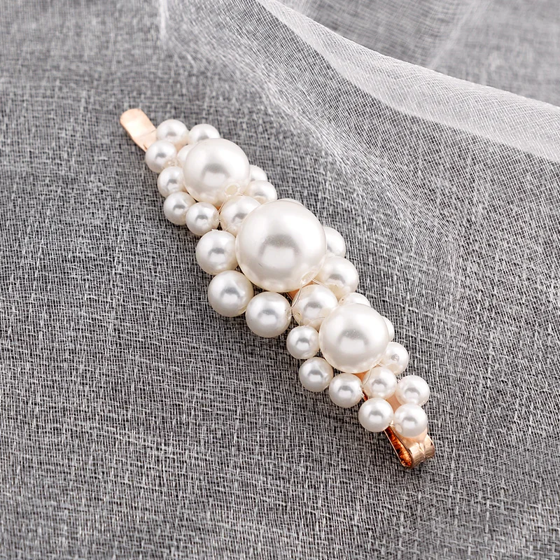 EASYA Simulated Pearl Series Hairpin Hair Accessories Elegant Crystal Wedding Headwear Clips For Bridal Girls |