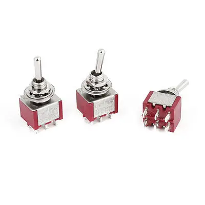 3 шт. переключатель света 2 Позиции 6 контактов DPDT AC 250 В 2A 120 в 5A|dpdt toggle switch|dpdt light