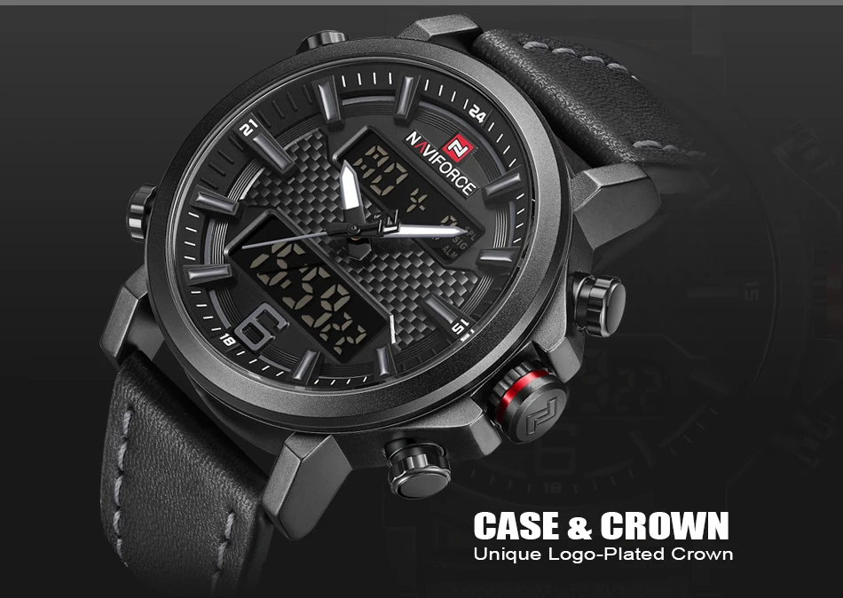 NAVIFORCE военные спортивные мужские s часы модные светодиодный цифровые кварцевые часы мужские Роскошные водонепроницаемые S Shock часы Relogio Masculino