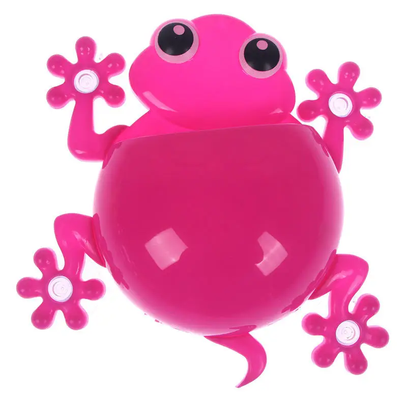 Pink 1 шт. мультфильм пластиковый держатель для зубной пасты и щетки аксессуары для ванной комнаты Стеллаж бритва зубная щетка, дозатор - Цвет: Pink