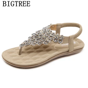 Rhinestone Sandals Fashion Bohemian Sandals Gladiator Sandals Women Summer Shoes Woman Ayakkabi Sandalias De Verão As Mulheres Rhinestone Sandals Fashion Bohemian Sandals Gladiator Sandals Women Summer Shoes Woman Ayakkabi Sandalias De Verão As Mulheres