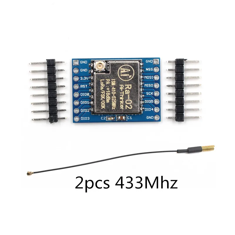 Модуль LoRa SX1278 2 шт./лот 433 мгц 10 км стандартная беспроводная розетка для передачи