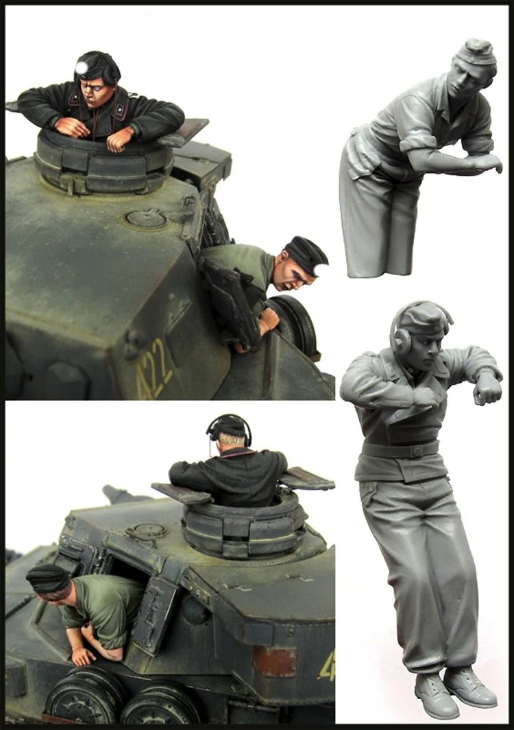 1/35 танковая команда полимерная модель солдата GK военная тема Второй мировой