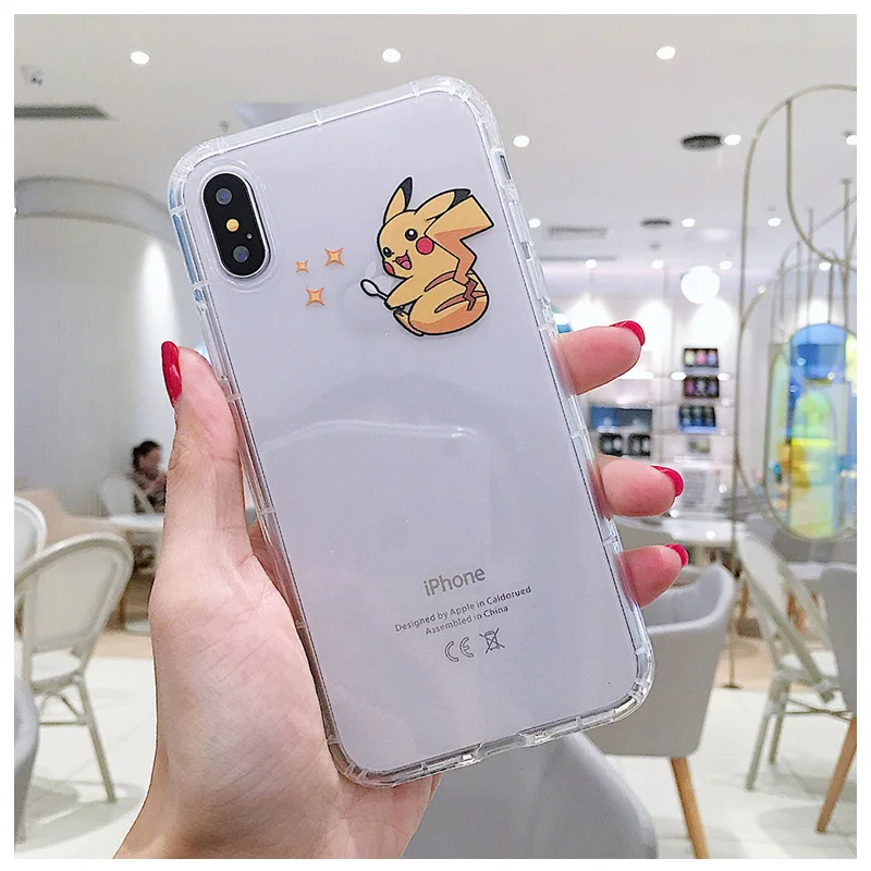 Прозрачный чехол для iPhone 8 7 6 S Plus X 10 XR XS XSMax из мягкого ТПУ |