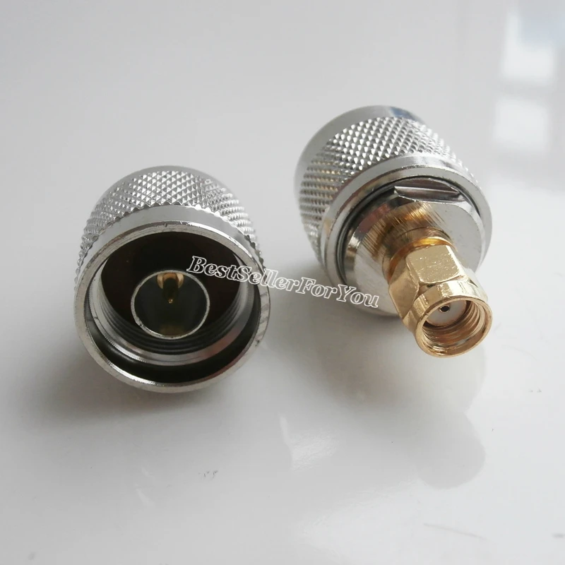 

1Pcs New N Type Male to RP-SMA Male Plug RF Adapter Coaxial Cable Connector