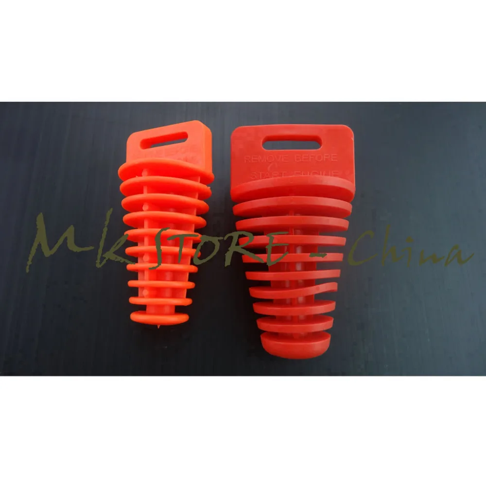 Глушитель хода 2 разных размера глушитель выхлопной трубы штепсельная Вилка для