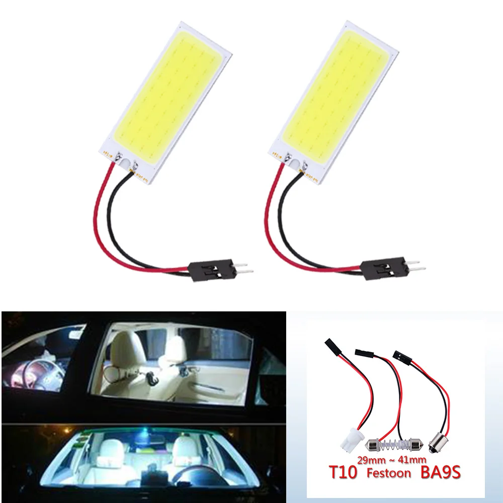 Светодиодный светильник для салона автомобиля 36SMD COB T10 Festoon Dome ba9s Автомобильный
