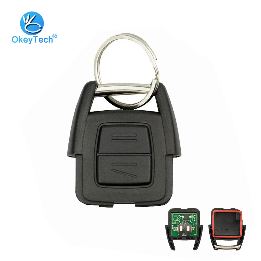 OkeyTech 2 кнопки дистанционного управления для Opel 433 МГц ключ Vauxhall Astra Zafira Omega Vectra с
