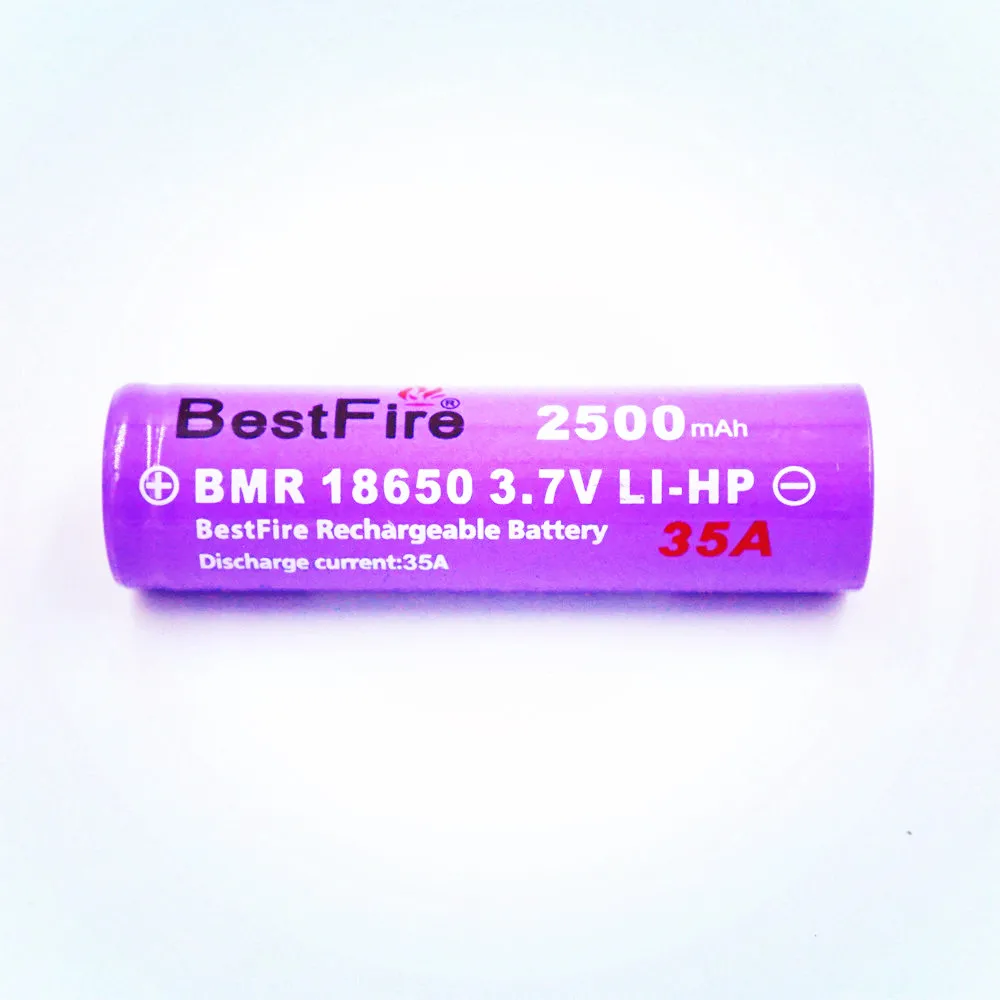 4 шт. литий ионные аккумуляторные батарейки Bestfire 18650 2500 мАч 35 А 3 7 в|Перезаряжаемые