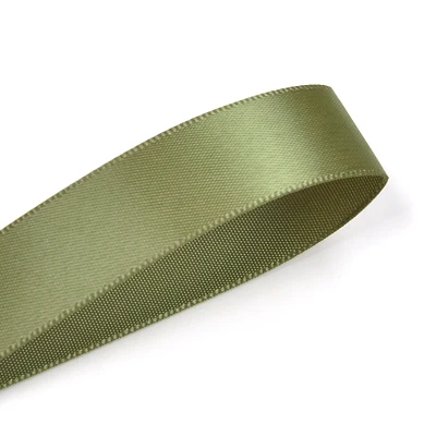 willow 563 YAMA 25 28 32 38 мм 100 ярдов/партия двусторонний сатиновый ленточный светильник темно-зеленого цвета для вечерние украшения свадьбы ручной работы - Цвет: willow 563