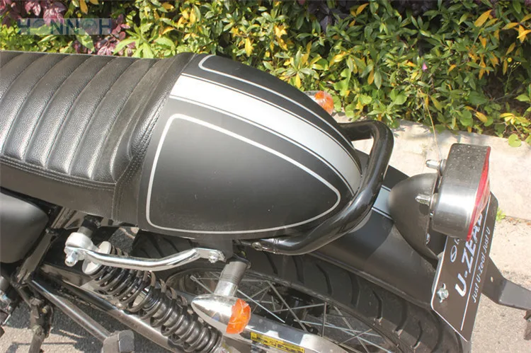 Обтекатель Cafe racer с черным чехлом на сиденье ретро мотоциклетная фара головного