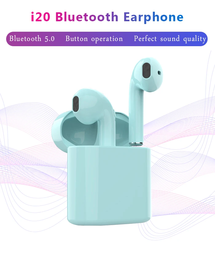 Новинка TWS Беспроводная Спортивная bluetooth-гарнитура 5,0 тип затычки для ушей bluetooth-гарнитура поддержка summon Siri относится к iphone Android