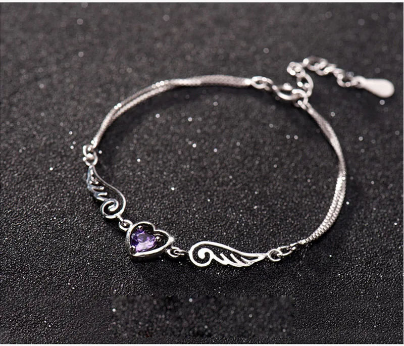 Новая женская мода любовь свадьба браслет цепочка австрийский кристалл в форме