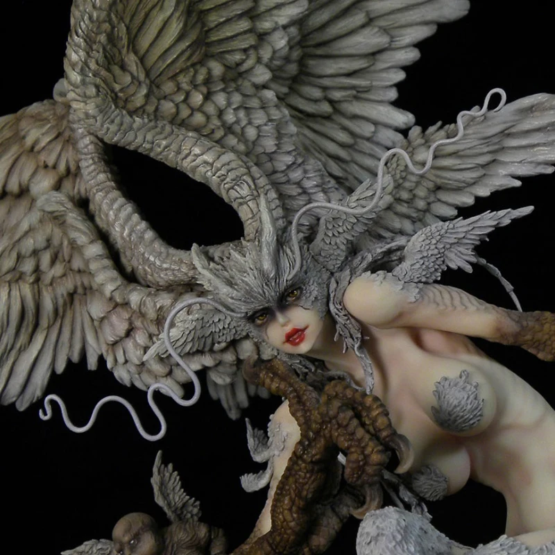 1/6 GK Смола ручной работы 43 см белая форма Devil Man Temple Keke Edition Monster White Mold|Игровые