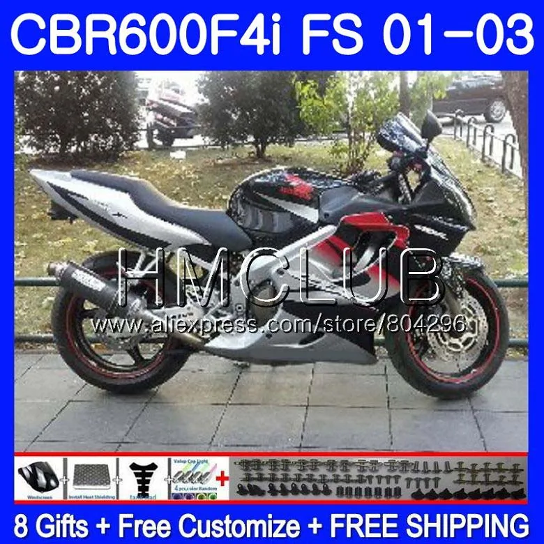 

Корпус для HONDA CBR600F4i CBR600FS Stock black CBR600 F4i 01 02 03 61HM.25 CBR 600 F4i 600 FS CBR 600F4i 2001 2002 2003 обтекатель