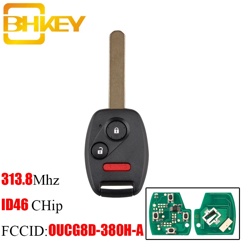 Смарт ключ BHKEY для Honda Accord смарт автомобиля с дистанционным управлением 3 2 1 кнопки