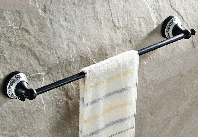 Черные латунные настенные держатели для полотенец Cba057|bar towel holder|towel bar holdertowel |