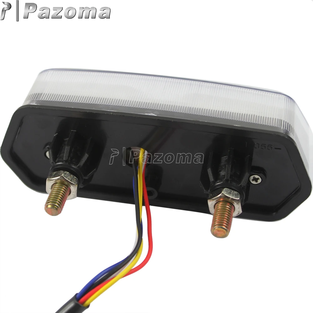 Мотоцикл Pazoma Интегрированный сигнал светодиодный задний фонарь ходовая лампа