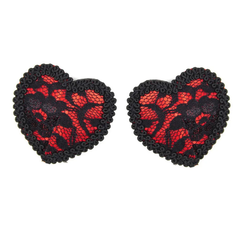 

Lace Red Heart Nipple Pasties For Women Flirting Fetish Restraints Nipple Cover Ladies Stickers Bra Accessories