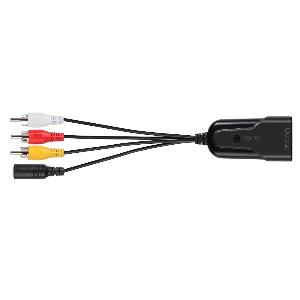 Адаптер LiNKFOR RCA HDMI совместимый преобразователь AV композитный CVBS адаптер для видео