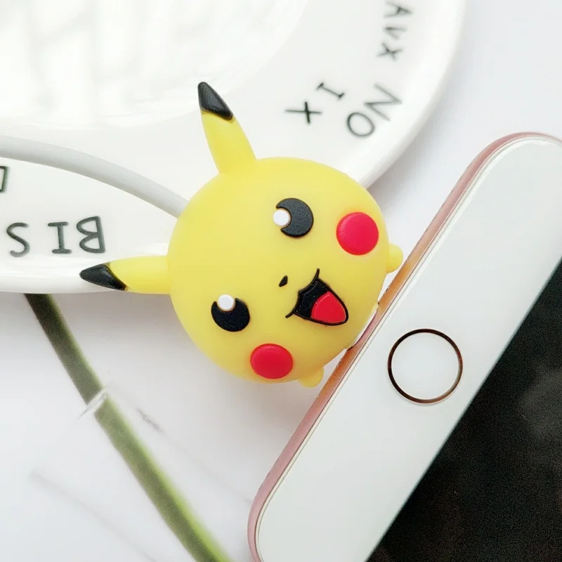Кабель аксессуар крышка для iphone 6 7 8 x USB кабель защитный кабель животное кукла укусы мультфильм USB зарядное устройство протектор для кабеля передачи данных