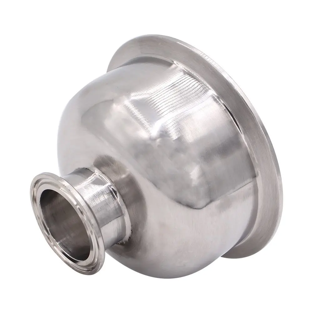 

DERNORD 1.5'' to 4'' Tri Clamp Bowl Reducer, Sanitary Fitting Stainless Steel 304, Hemispherical Tri-clamp Reducer
