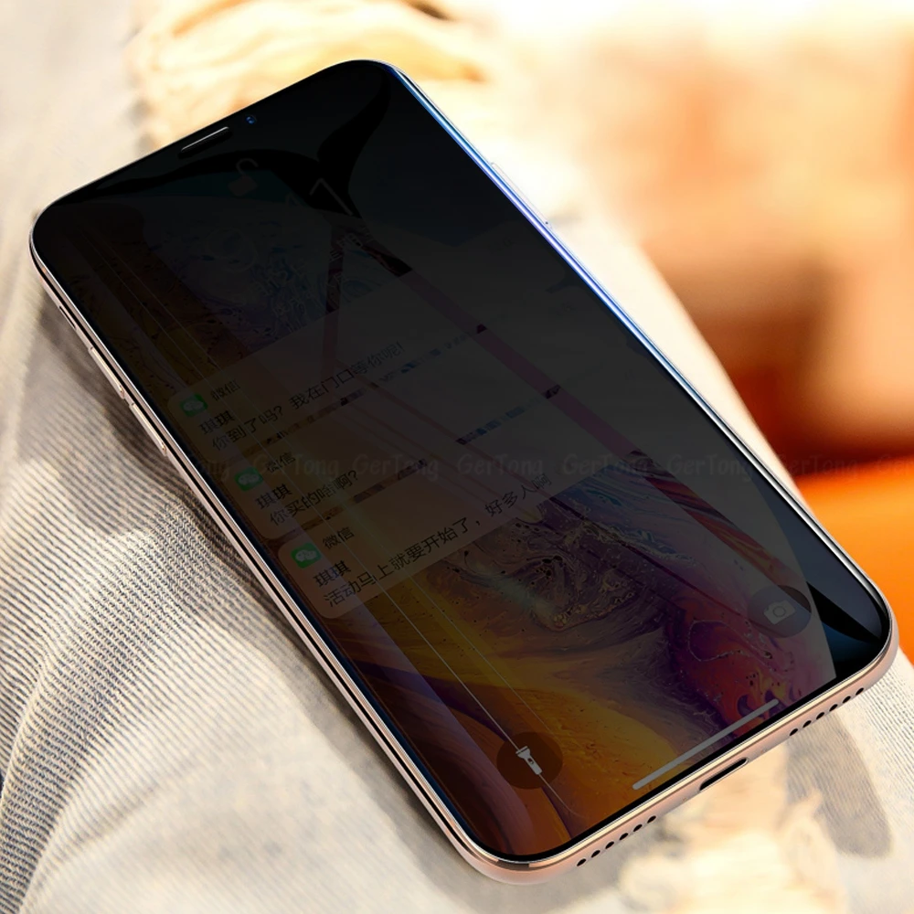 Закаленное стекло 9H для защиты экрана iPhone X полное покрытие XS MAX XR 6 6S 7 8 Plus пленка