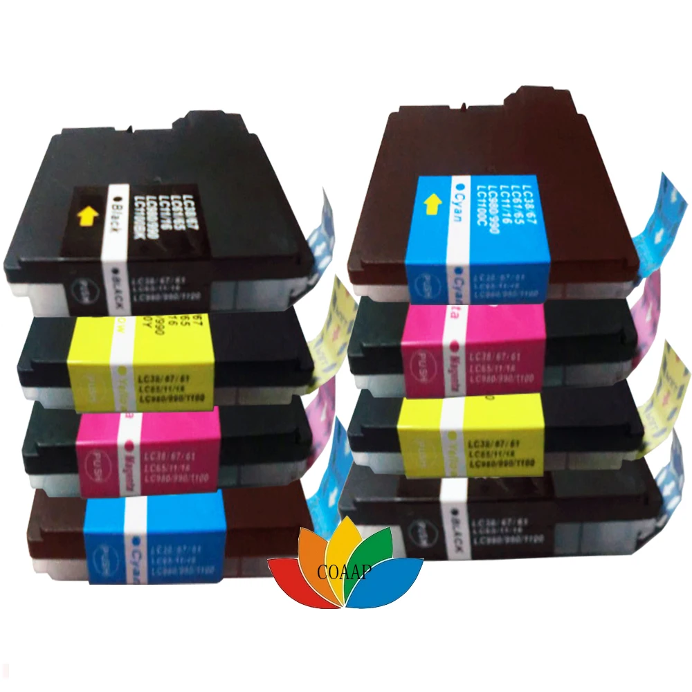 

8 pcs. LC11 LC16 LC38 LC61 LC65 LC39 LC985 LC67LC980 LC990 LC1100 ink cartridge for Brother DCP-J125 / J315W / J515W / MFC-J265W